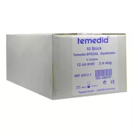 GIPSBINDE Temedia spezial 12 cmx3 m, 10 St