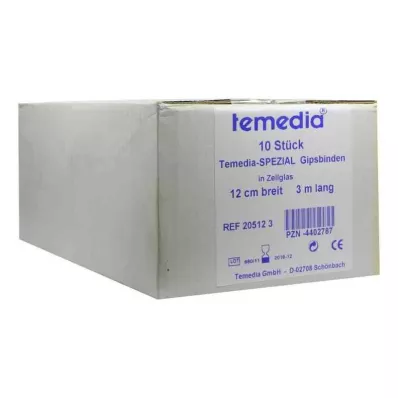 GIPSBINDE Temedia spezial 12 cmx3 m, 10 St