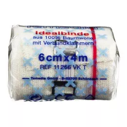 IDEALBINDE 6 cm mit Klammer, 1 St