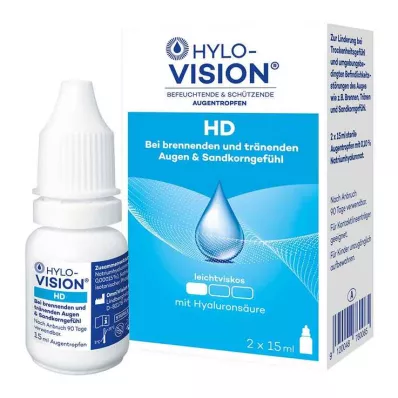 HYLO-VISION HD Augentropfen, 2X15 ml