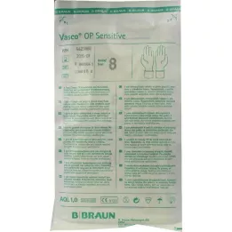 VASCO OP Sensitive Handsch.steril puderfrei Gr.8,0, 2 St