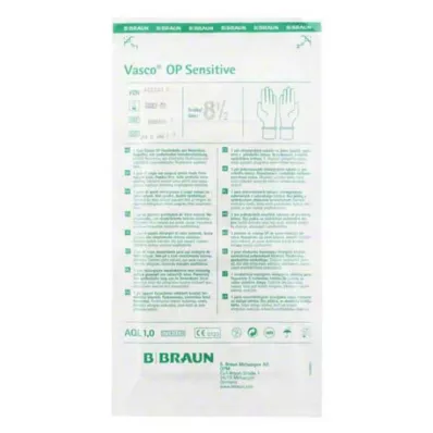 VASCO OP Sensitive Handsch.steril puderfrei Gr.8,5, 2 St