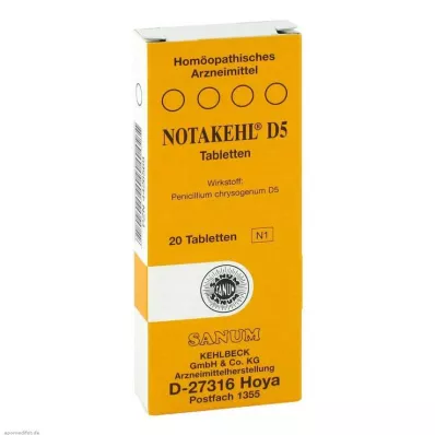 NOTAKEHL D 5 Tabletten, 20 St