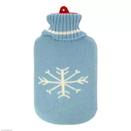 WÄRMFLASCHE Gummi 2 l m.Rollkragenpullover Bezug, 1 St