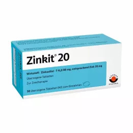 ZINKIT 20 überzogene Tabletten, 50 St
