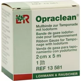 OPRACLEAN Mullbinde z.Tampon.m.Jodoform 2 cmx5 m, 1 St