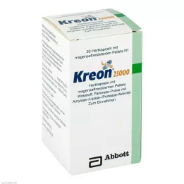 KREON 25.000 Hartkps.m.magensaftr.überz.Pellets, 50 St