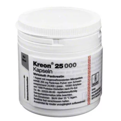 KREON 25.000 Hartkps.m.magensaftr.überz.Pellets, 100 St KREON 25.000 Hartkps.m.magensaftr.überz.Pellets, 100 St