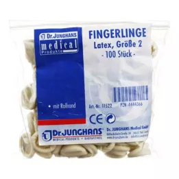 FINGERLING OP Latex Gr.2 gerollt, 100 St