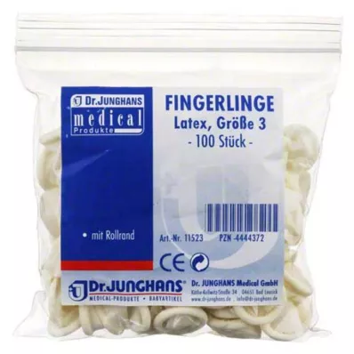 FINGERLING OP Latex Gr.3 gerollt, 100 St