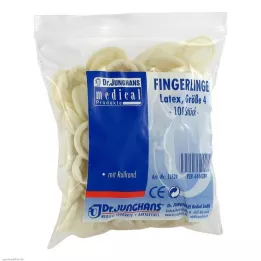 FINGERLING OP Latex Gr.4 gerollt, 100 St