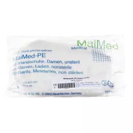 HANDSCHUHE Einmal Polyethylen Damen, 100 St