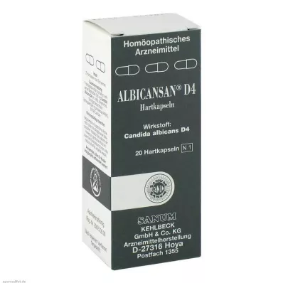 ALBICANSAN D 4 Kapseln, 20 St