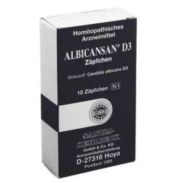 ALBICANSAN D 3 Suppositorien, 10 St