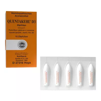 QUENTAKEHL D 3 Suppositorien, 10 St