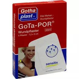 GOTA-POR Wundpflaster 5x7,2 cm steril, 5 St