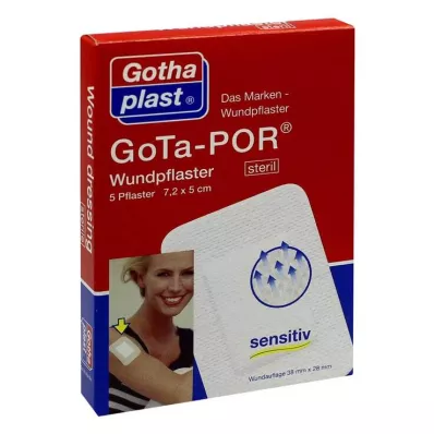 GOTA-POR Wundpflaster 5x7,2 cm steril, 5 St GOTA-POR Wundpflaster 5x7,2 cm steril, 5 St