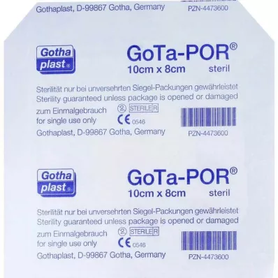 GOTA-POR Wundpflaster steril 80x100 mm, 1 St