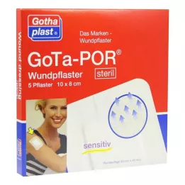 GOTA-POR Wundpflaster steril 80x100 mm, 5 St