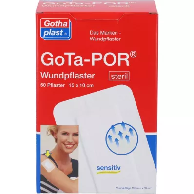 GOTA-POR Wundpflaster steril 100x150 mm, 50 St