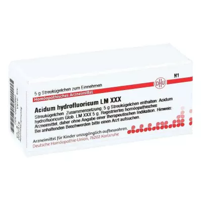 ACIDUM HYDROFLUORICUM LM XXX Globuli, 5 g ACIDUM HYDROFLUORICUM LM XXX Globuli, 5 g