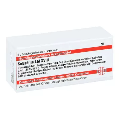 SABADILLA LM XVIII Globuli, 5 g SABADILLA LM XVIII Globuli, 5 g