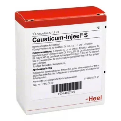 CAUSTICUM INJEEL S Ampullen, 10 St