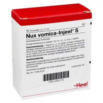 NUX VOMICA INJEEL S Ampullen, 10 St