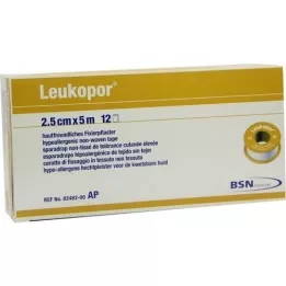 LEUKOPOR 2,5 cmx5 m, 12 St