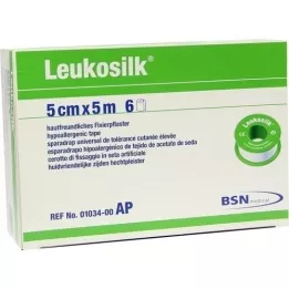 LEUKOSILK 5 cmx5 m, 6 St