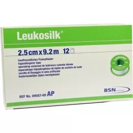 LEUKOSILK 2,5 cmx9,2 m, 12 St