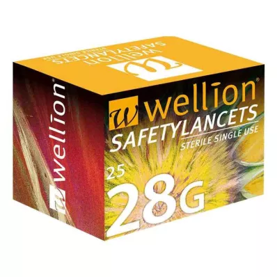 WELLION Safetylancets 28 G Sicherheitseinmallanz., 25 St