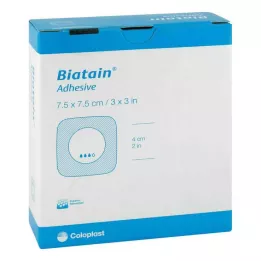 BIATAIN Schaumverband 7,5x7,5 cm selbst haftend, 10 St