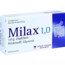 MILAX 1,0 Suppositorien, 10 St