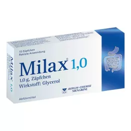 MILAX 1,0 Suppositorien, 10 St