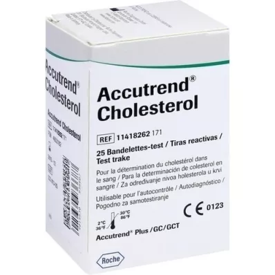 ACCUTREND Cholesterol Teststreifen, 25 St