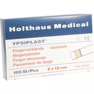 FINGERVERBAND Ypsiplast 2x12 cm elastisch haut, 100 St