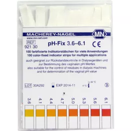 PH-FIX Indikatorstäbchen pH 3,6-6,1, 100 St