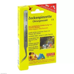 ZECKENPINZETTE Chirurgenstahl, 1 St