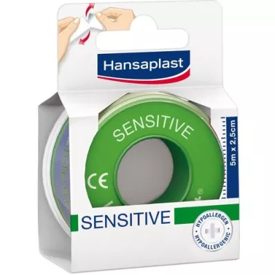 HANSAPLAST Fixierpfl.Sensitive 2,5 cmx5 m, 1 St