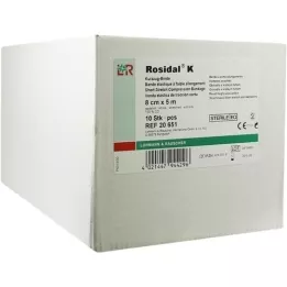 ROSIDAL K Binde 8 cmx5 m steril einz.verpackt, 10 St