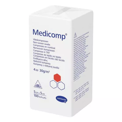 MEDICOMP Vlieskomp.unsteril 5x5 cm 4lagig, 100 St