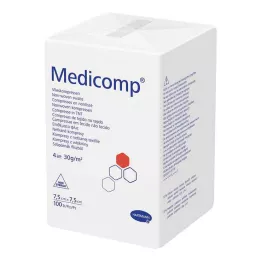 MEDICOMP Vlieskomp.unsteril 7,5x7,5 cm 4lagig, 100 St