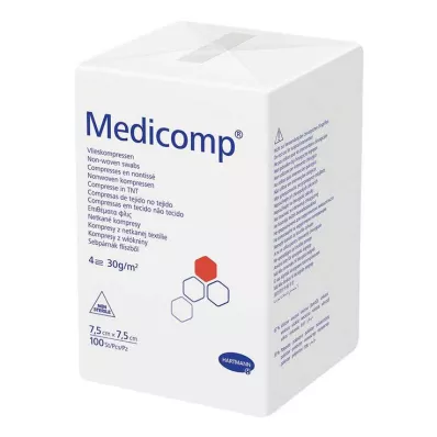 MEDICOMP Vlieskomp.unsteril 7,5x7,5 cm 4lagig, 100 St