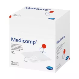 MEDICOMP Vlieskomp.unsteril 10x10 cm 4lagig, 100 St