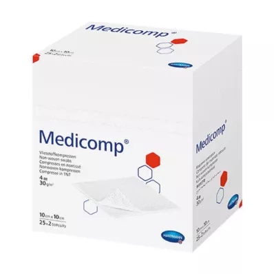 MEDICOMP Vlieskomp.unsteril 10x10 cm 4lagig, 100 St