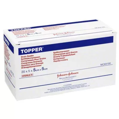 TOPPER Schlitzkompr.5x5 cm steril, 20X5 St