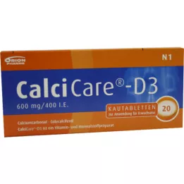 CALCICARE D3 Kautabletten, 20 St