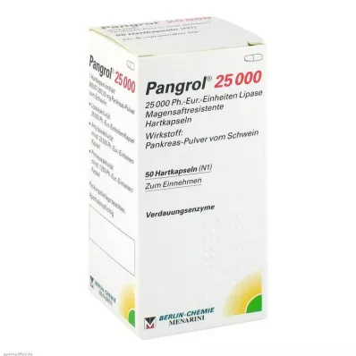 PANGROL 25.000 Hartkps.m.magensaftr.überz.Pell., 50 St