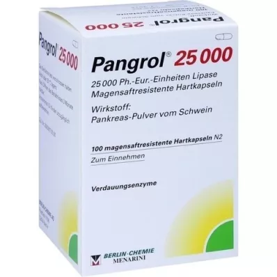 PANGROL 25.000 Hartkps.m.magensaftr.überz.Pell., 100 St